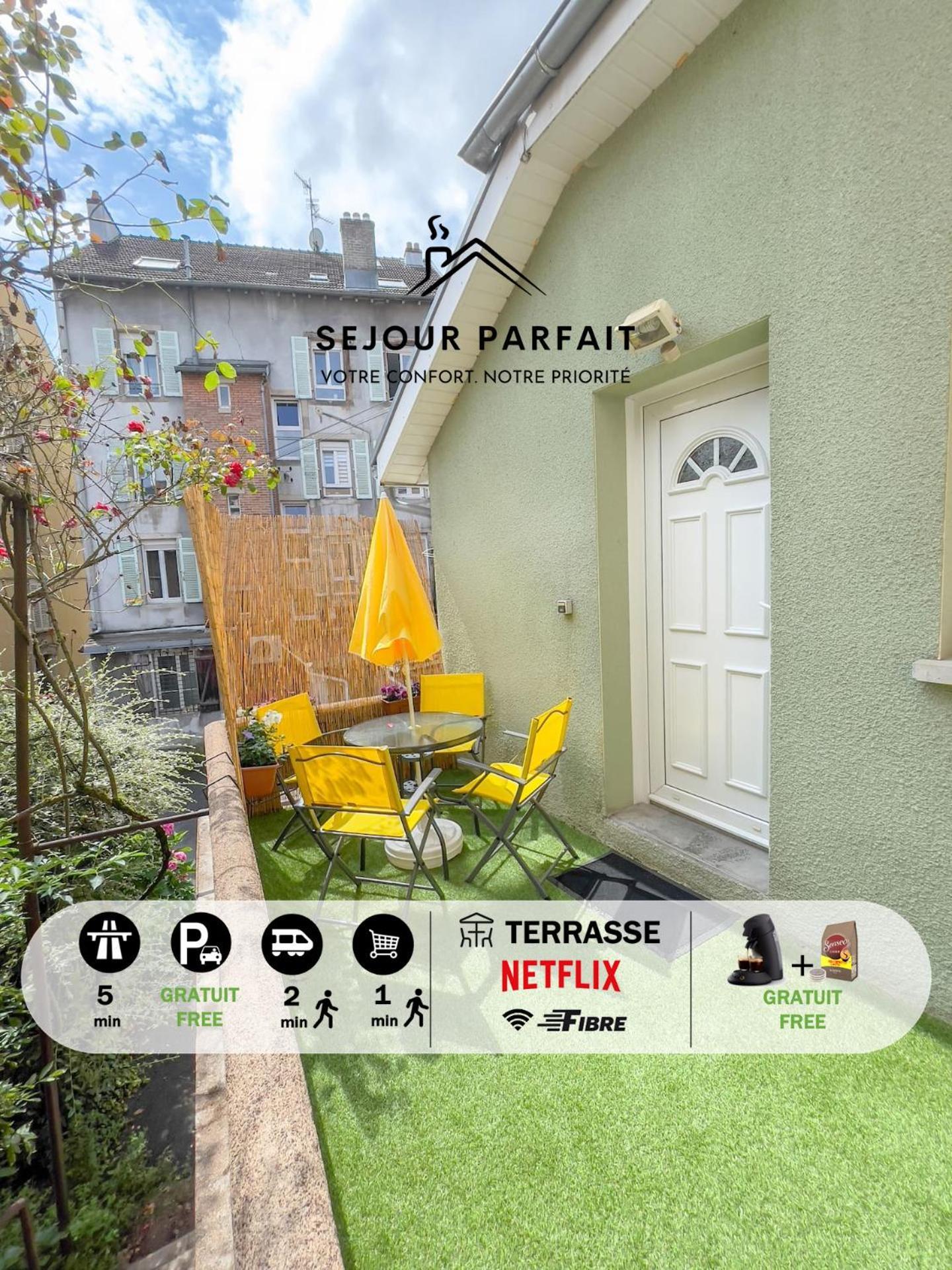 בלפורט Maisonnette Le Faubourg - Centre Ville, Terrasse Et Netflix מראה חיצוני תמונה